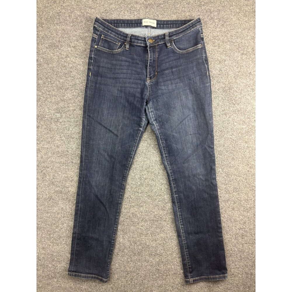 Dish Denim Straight & Narrow Jeans Women's W31/L30‎ Blue Stretch Dark Wash